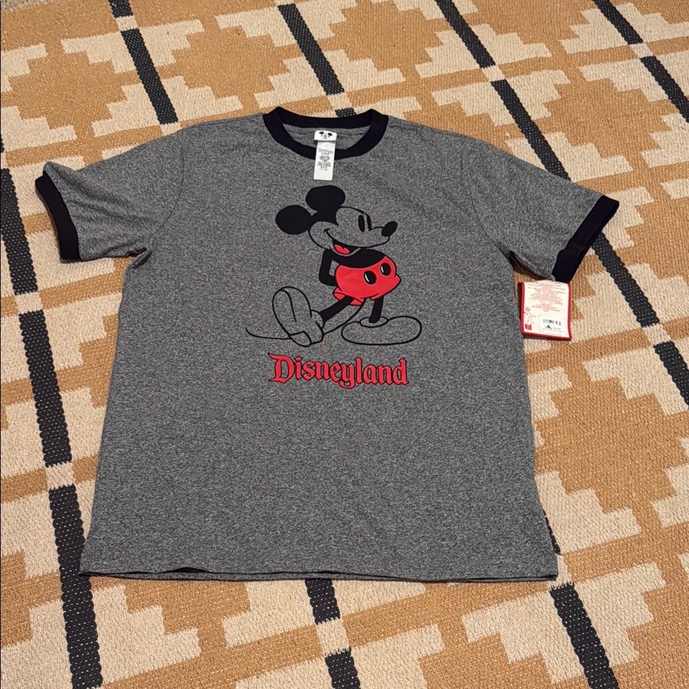 Disney Gray and Black Mickey Mouse Tee
